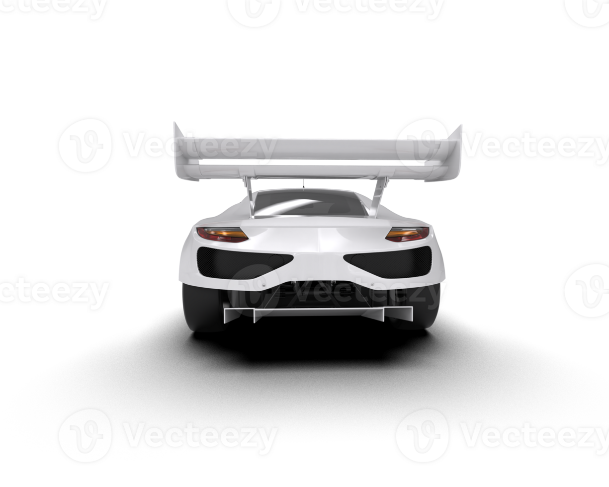 Realistic race car isolated on background. 3d rendering - illustration png