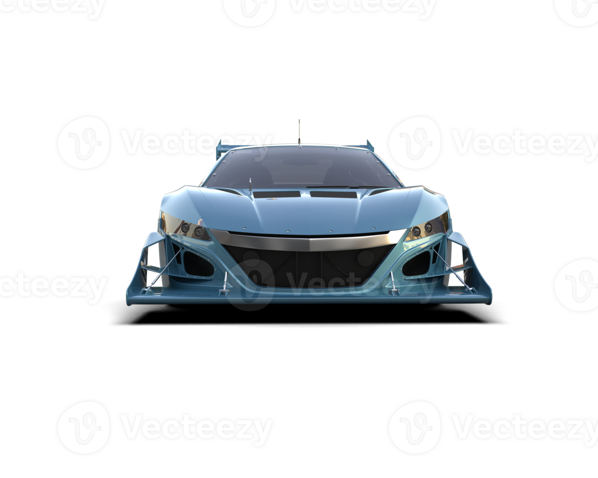 Realistic race car isolated on background. 3d rendering - illustration png