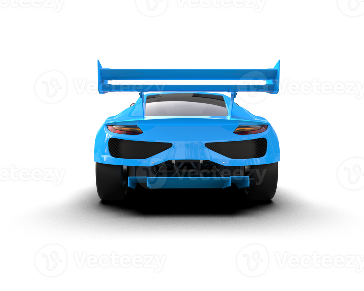 Realistic race car isolated on background. 3d rendering - illustration png