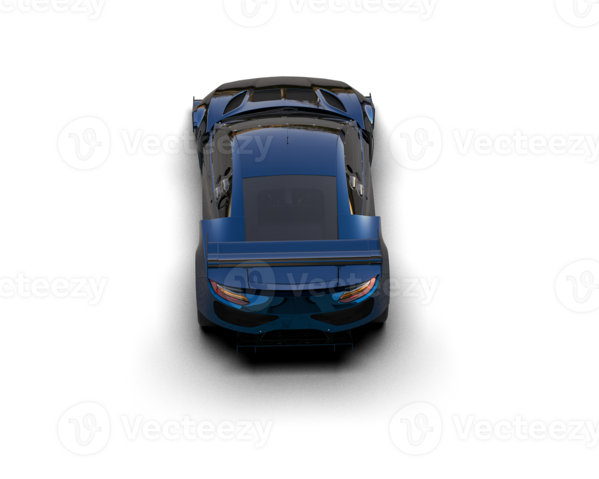 Realistic race car isolated on background. 3d rendering - illustration png