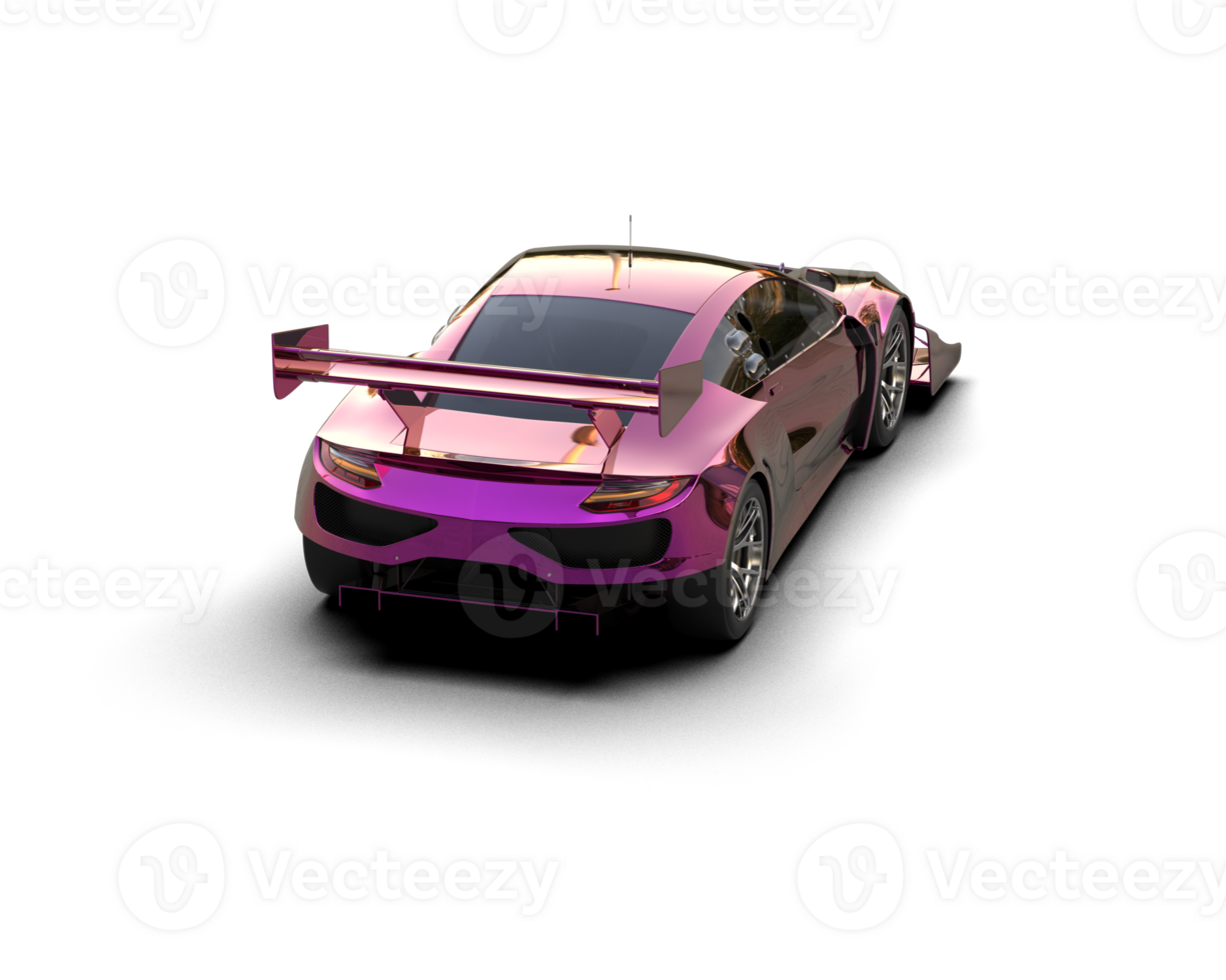 Realistic race car isolated on background. 3d rendering - illustration png