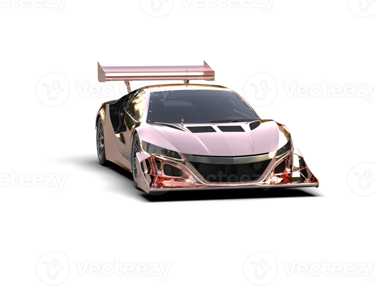 Realistic race car isolated on background. 3d rendering - illustration png