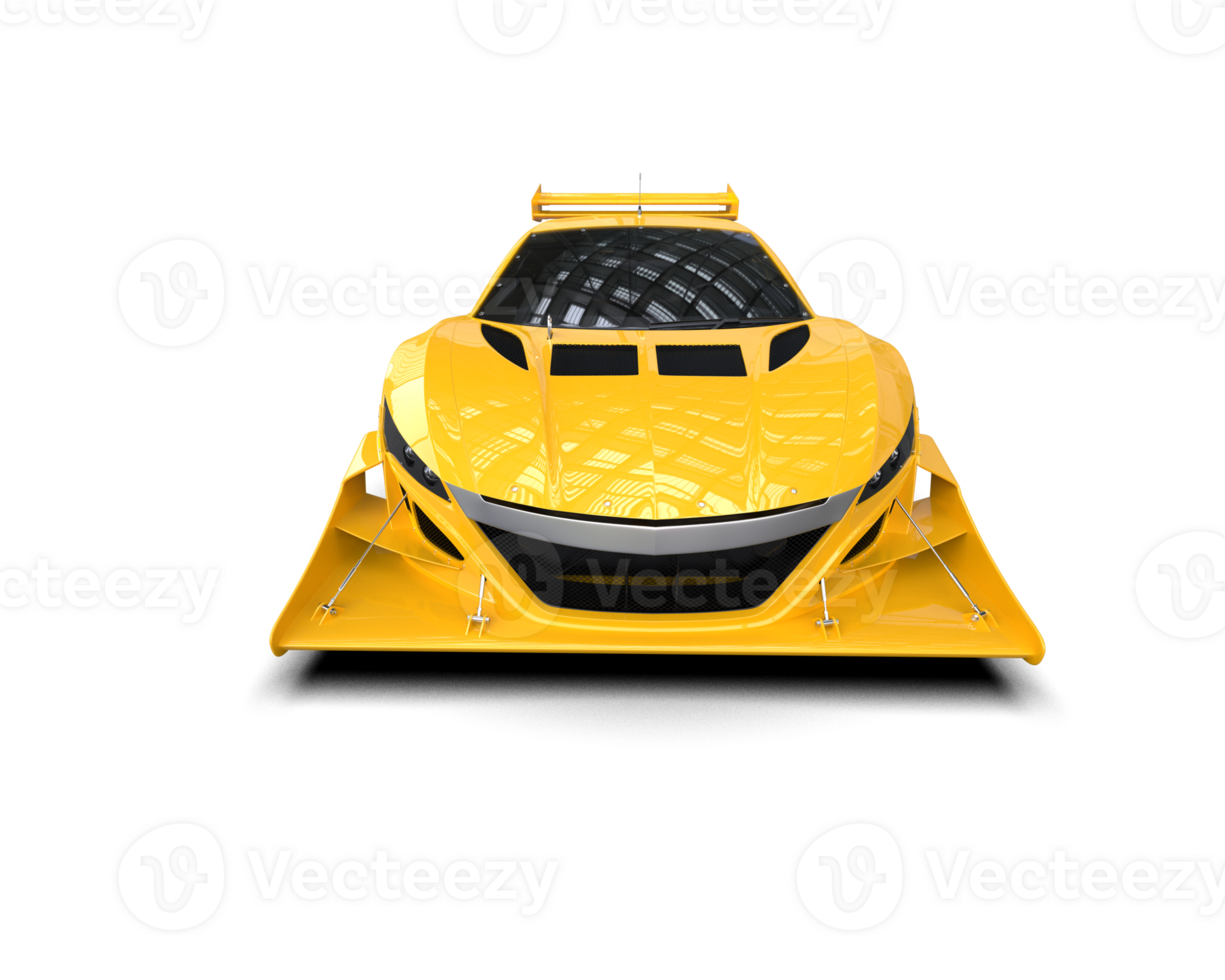 Realistic race car isolated on background. 3d rendering - illustration png