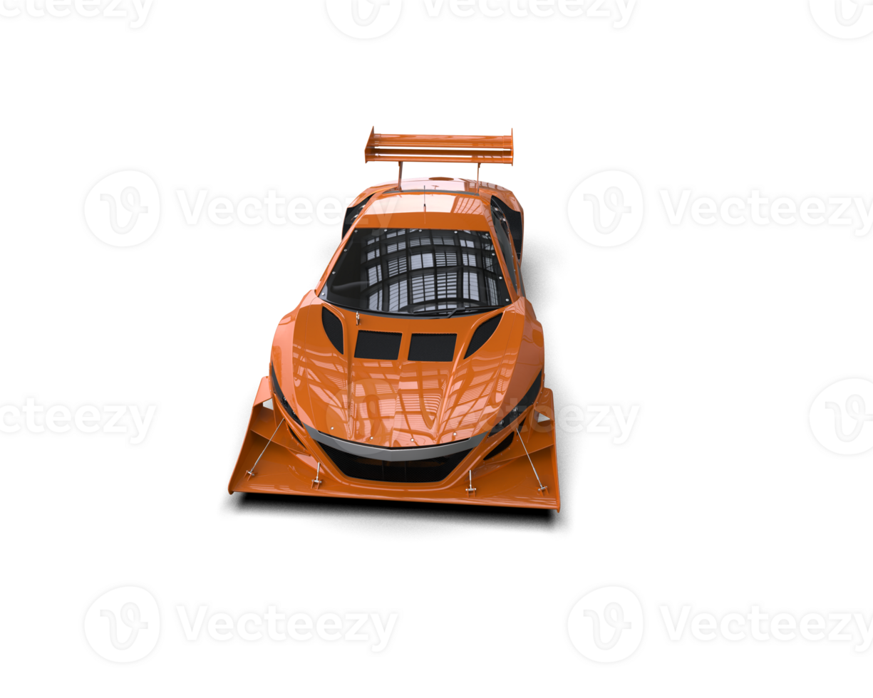 Realistic race car isolated on background. 3d rendering - illustration png