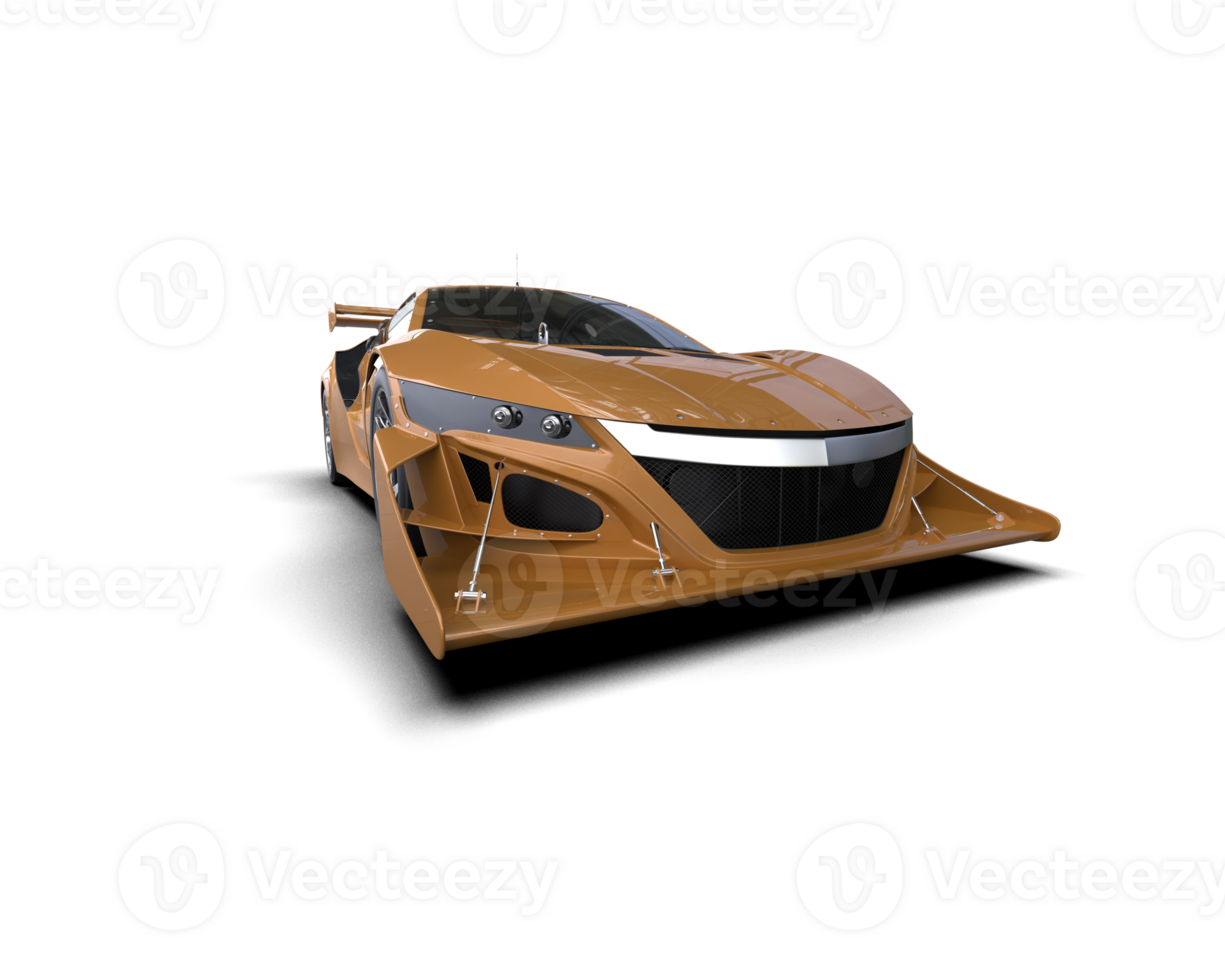 Realistic race car isolated on background. 3d rendering - illustration png