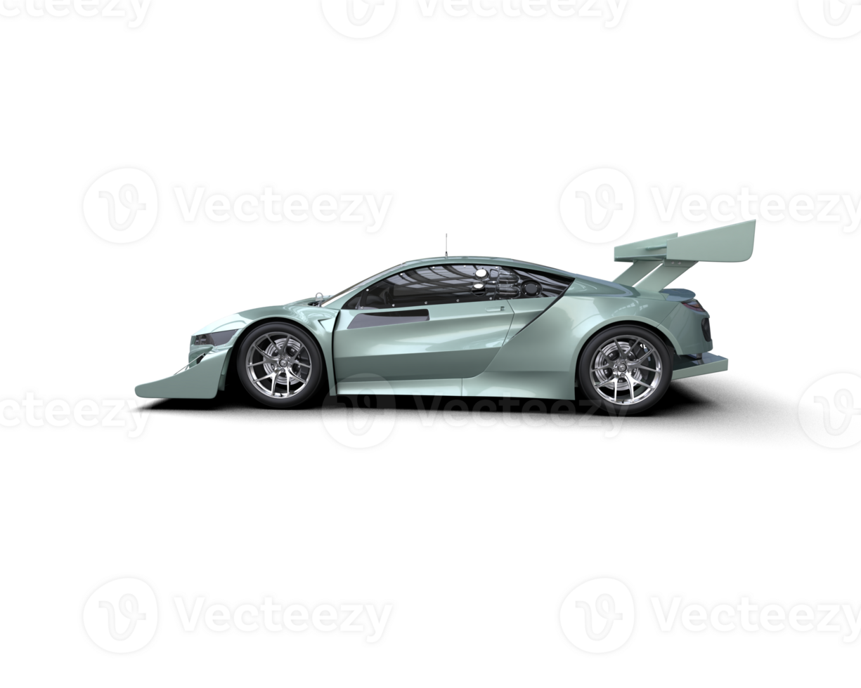 Realistic race car isolated on background. 3d rendering - illustration png