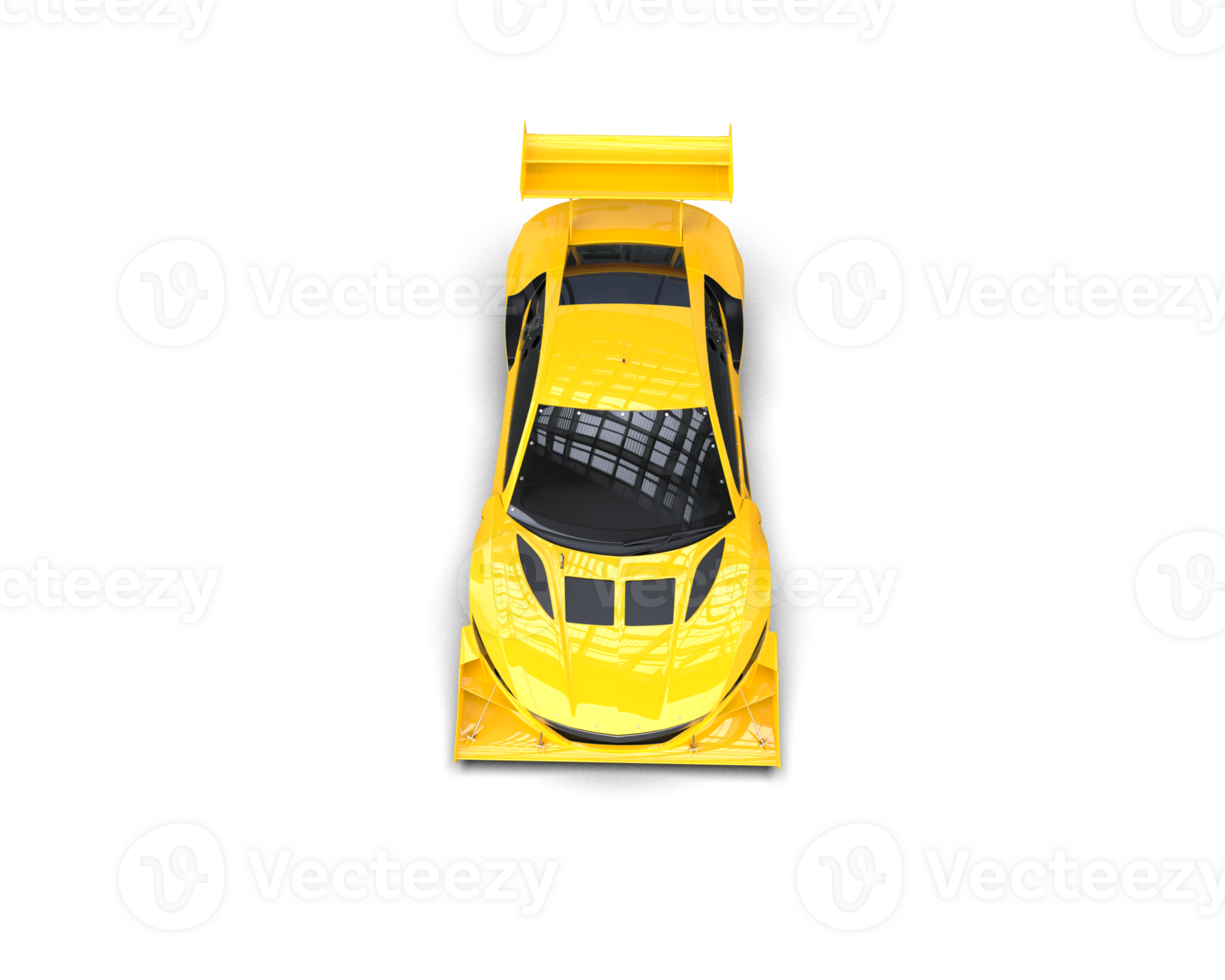 Realistic race car isolated on background. 3d rendering - illustration png