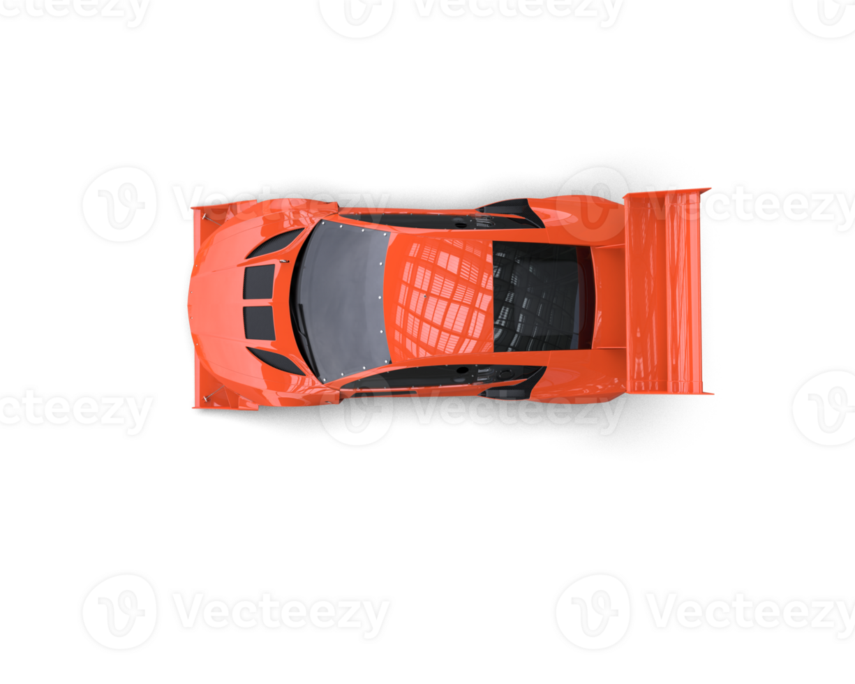 Realistic race car isolated on background. 3d rendering - illustration png