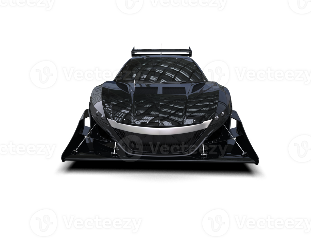 Realistic race car isolated on background. 3d rendering - illustration png