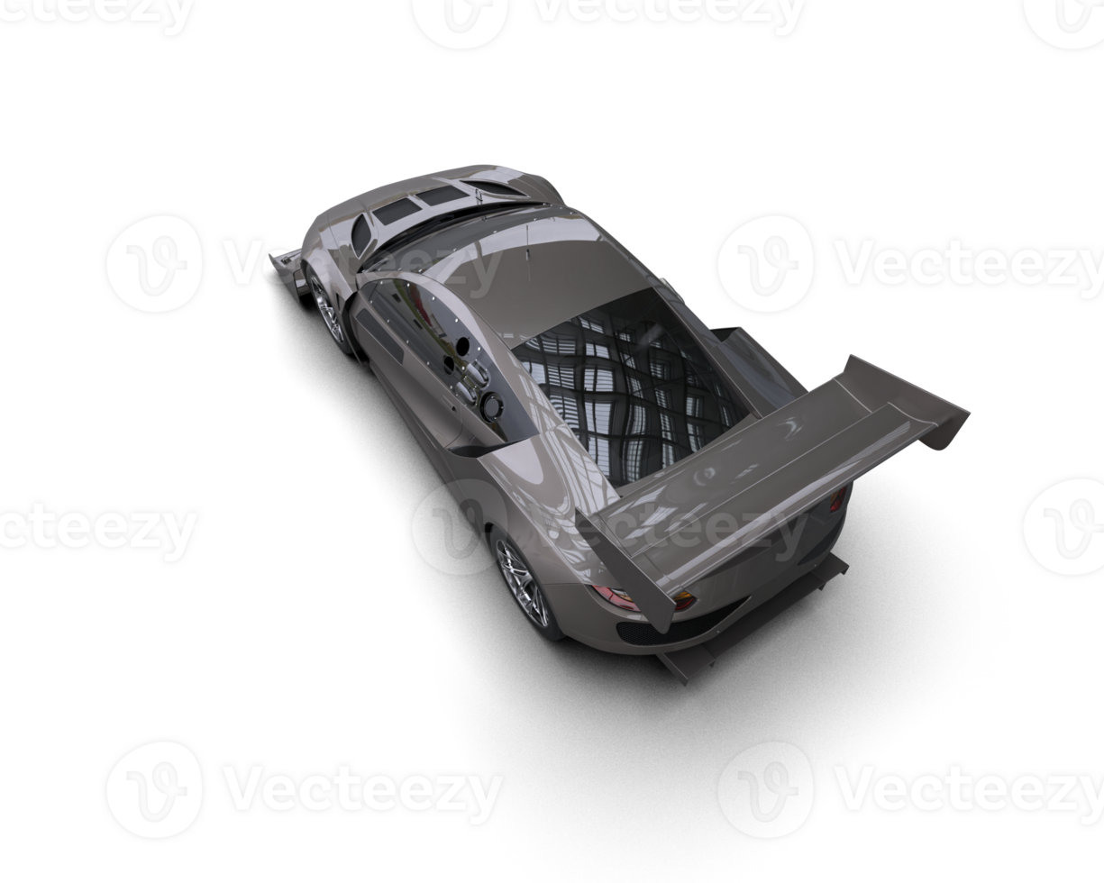 Realistic race car isolated on background. 3d rendering - illustration png