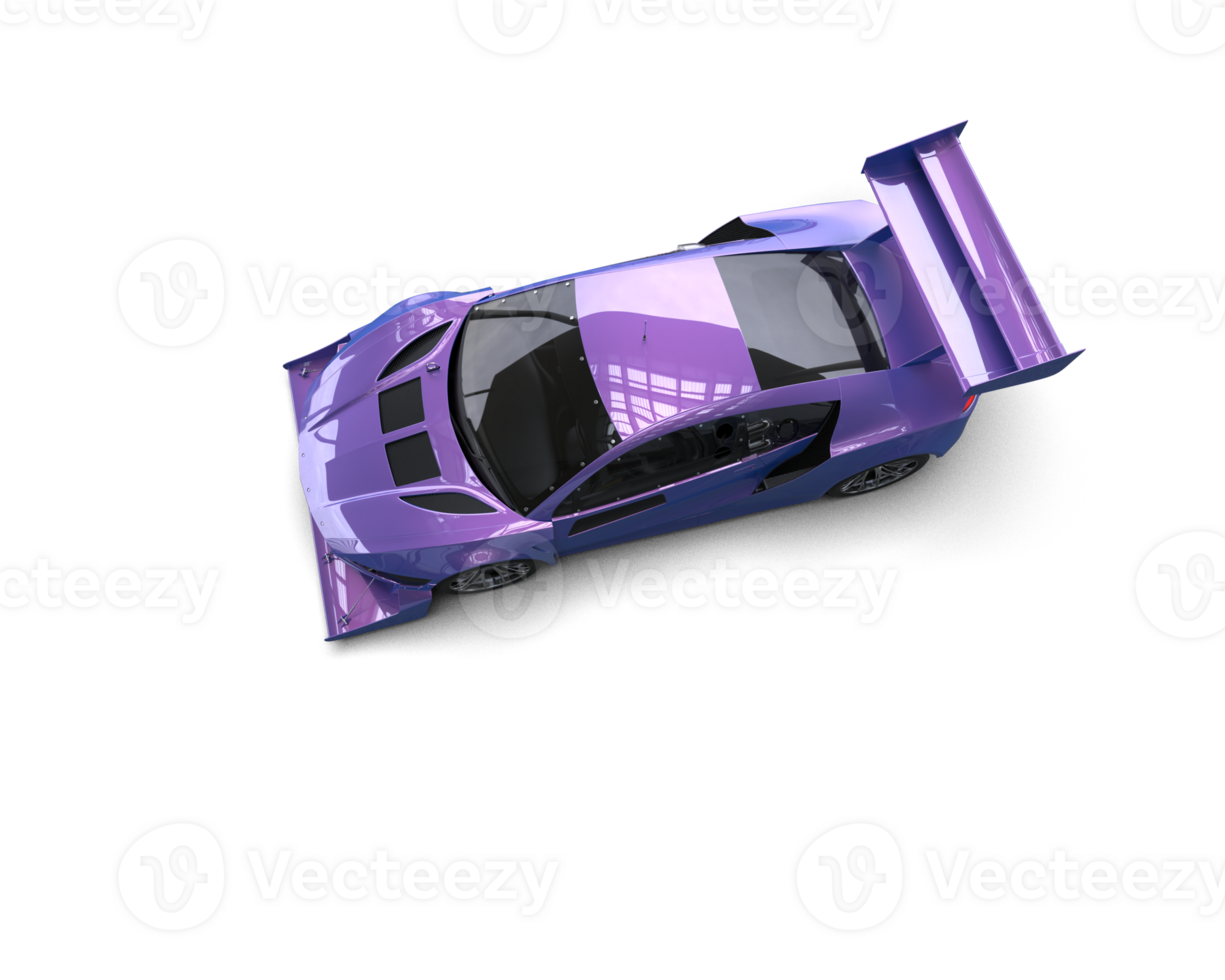 Realistic race car isolated on background. 3d rendering - illustration png