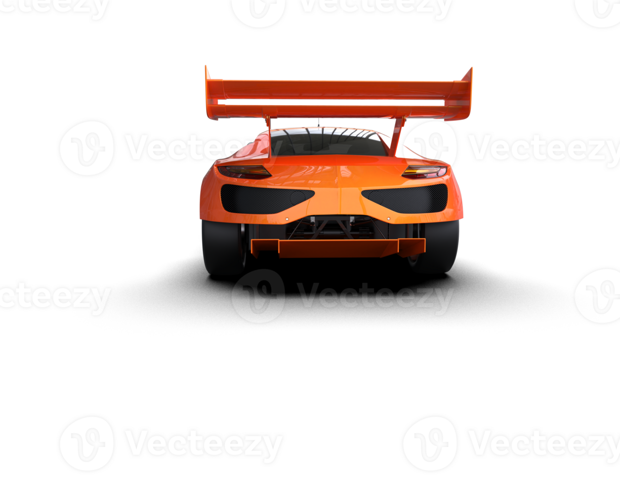 Realistic race car isolated on background. 3d rendering - illustration png
