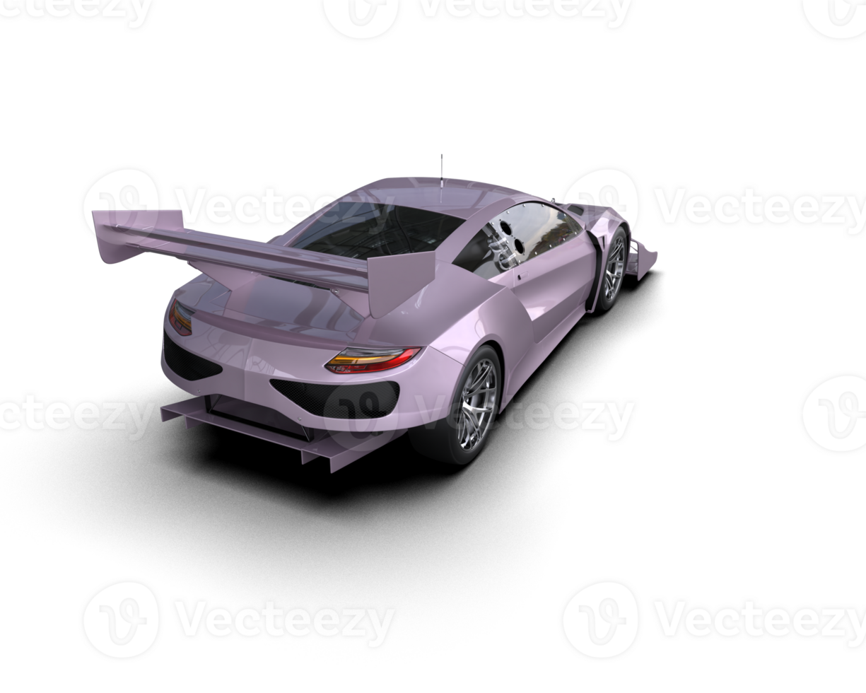 Realistic race car isolated on background. 3d rendering - illustration png