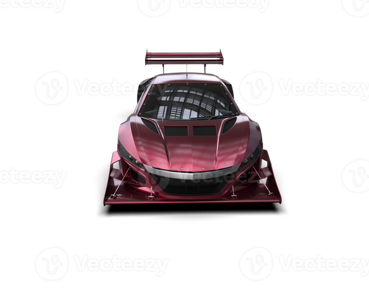 Realistic race car isolated on background. 3d rendering - illustration png