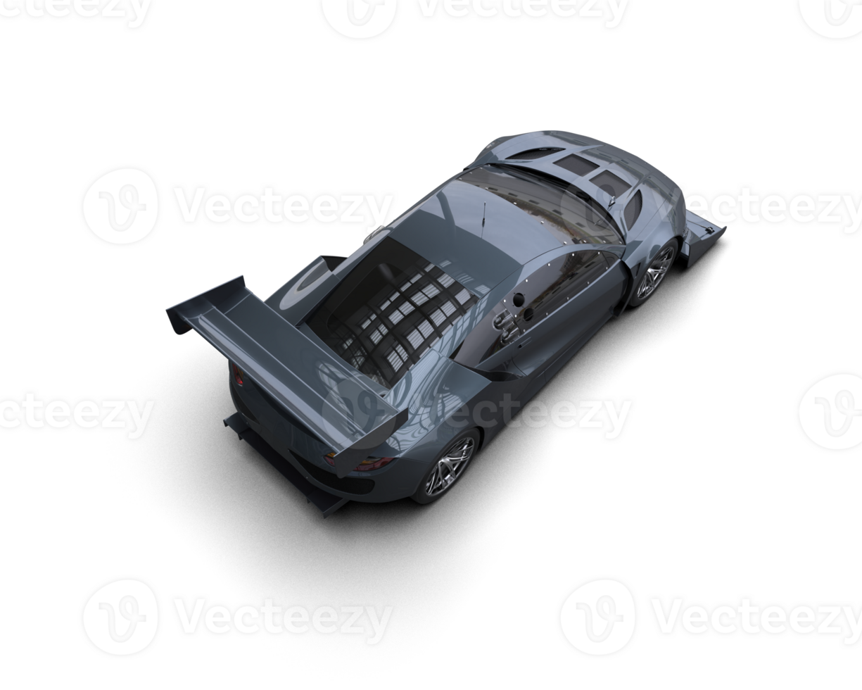 Realistic race car isolated on background. 3d rendering - illustration png