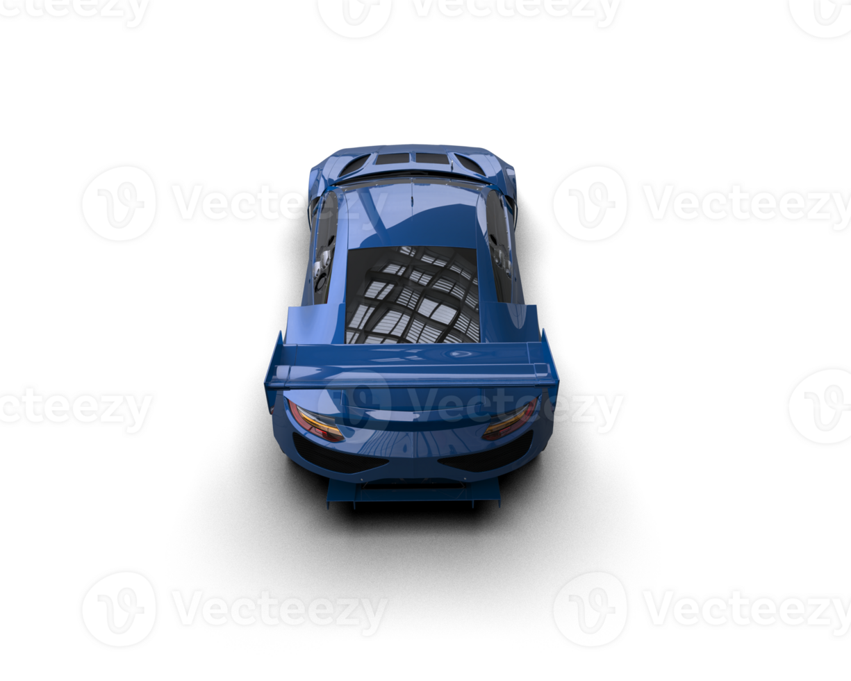 Realistic race car isolated on background. 3d rendering - illustration png