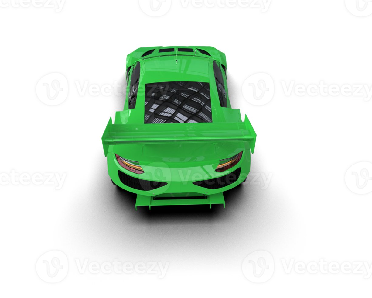 Realistic race car isolated on background. 3d rendering - illustration png