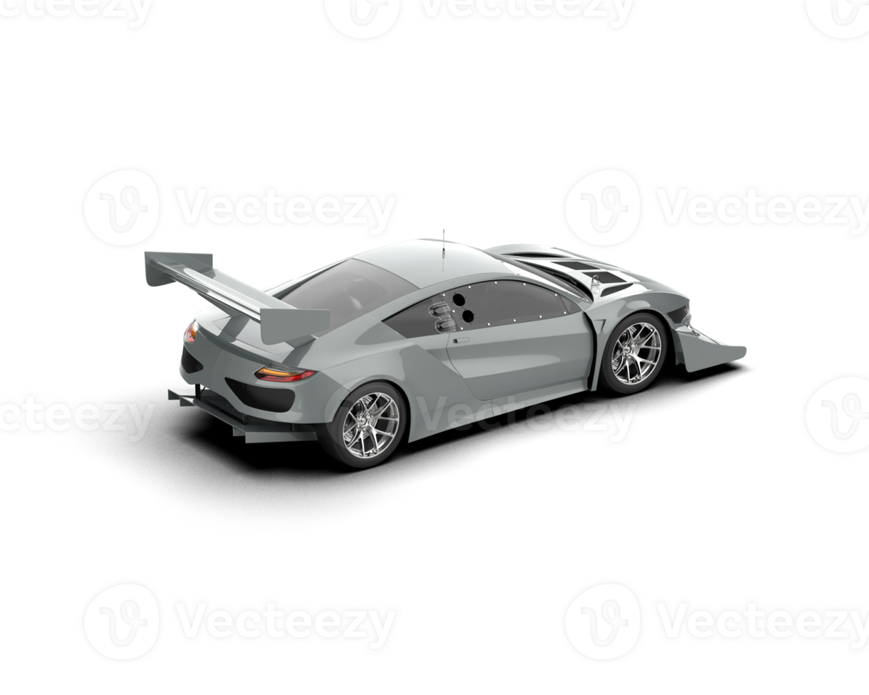 Realistic race car isolated on background. 3d rendering - illustration png