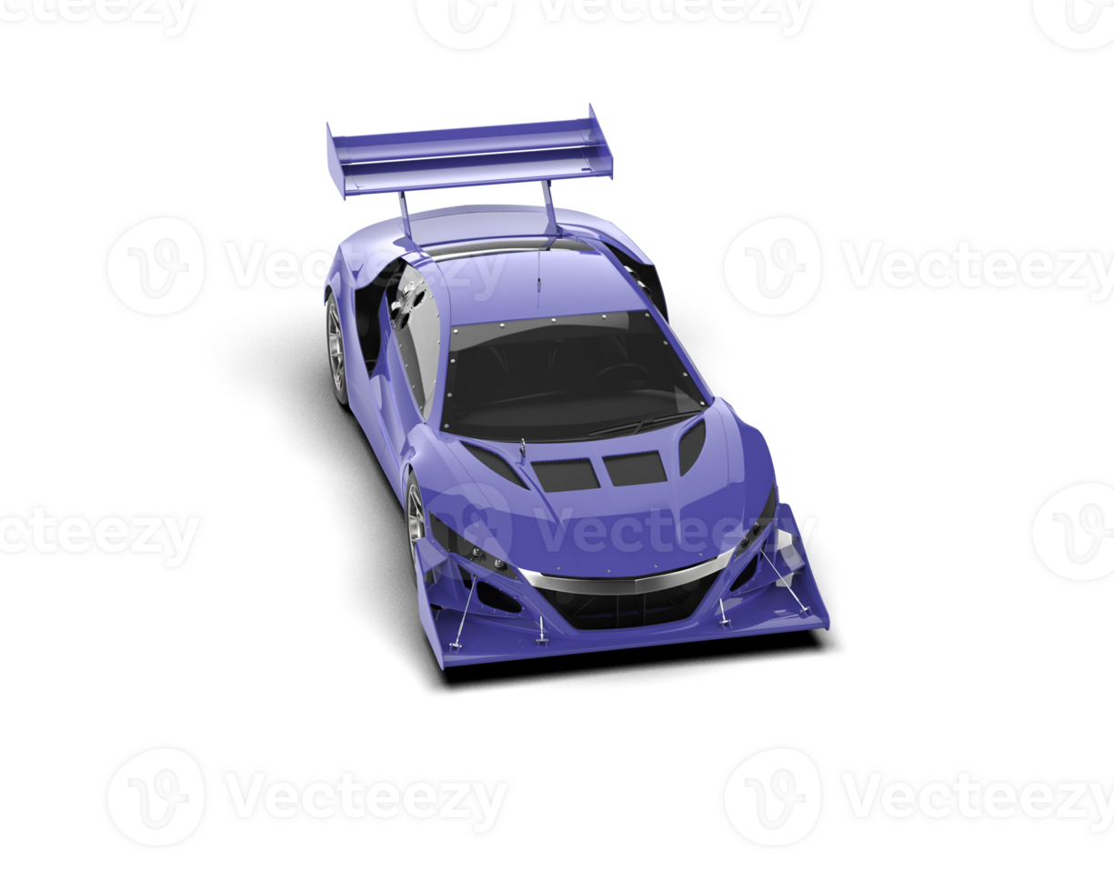 Realistic race car isolated on background. 3d rendering - illustration png