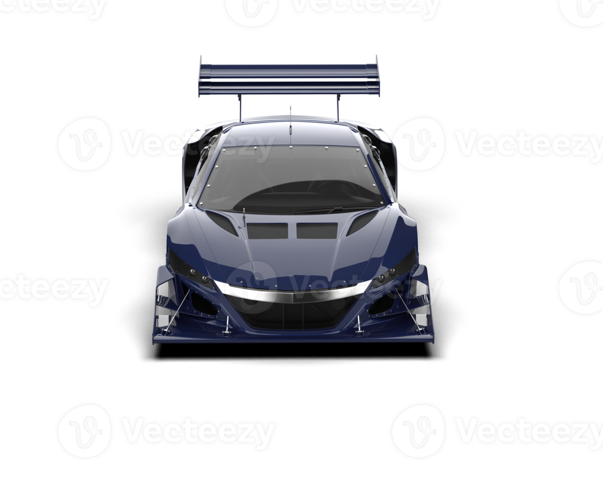 Realistic race car isolated on background. 3d rendering - illustration png