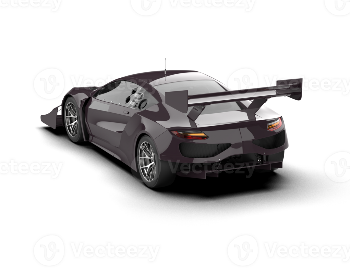 Realistic race car isolated on background. 3d rendering - illustration png