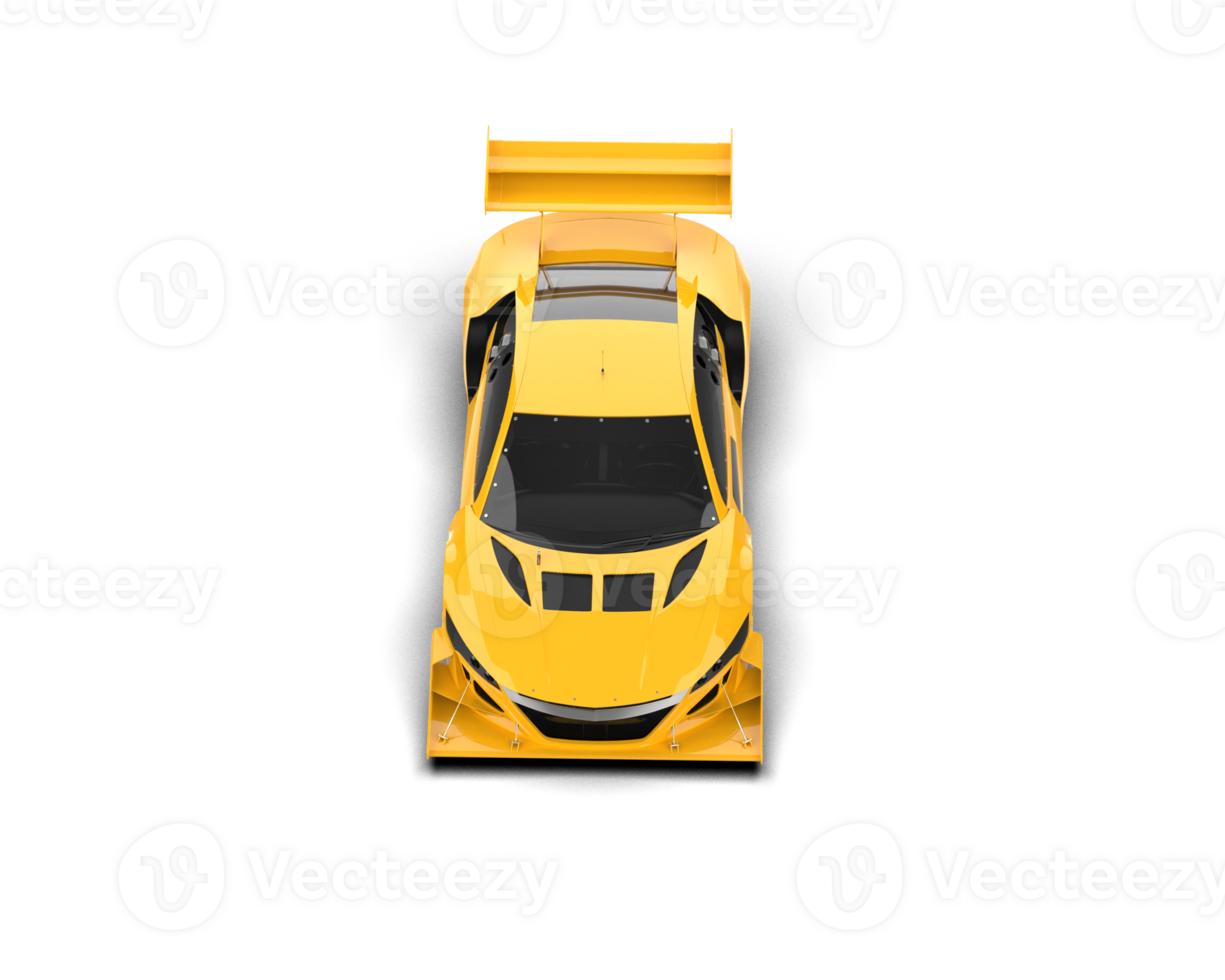 Realistic race car isolated on background. 3d rendering - illustration png