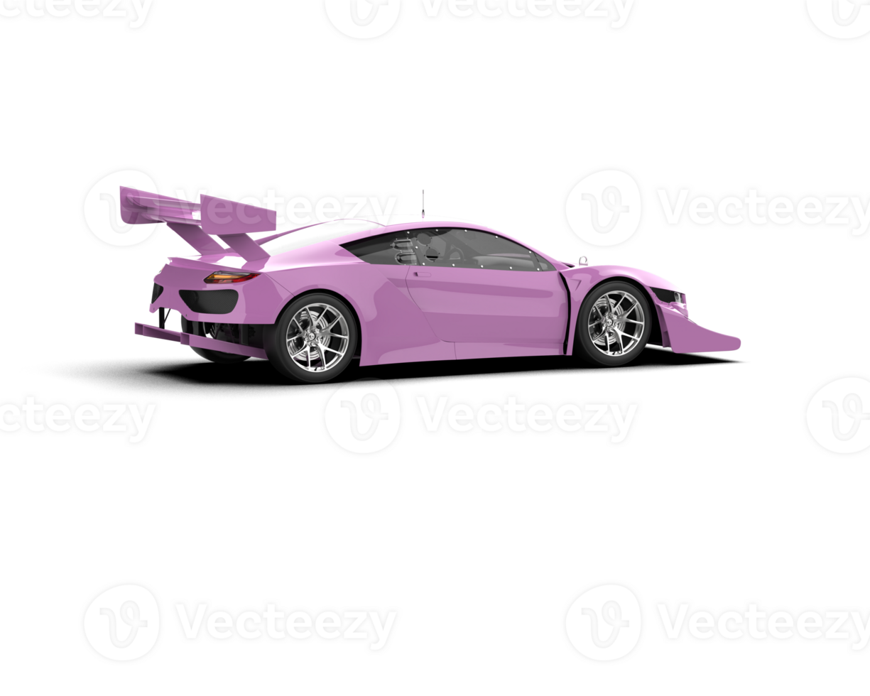 Realistic race car isolated on background. 3d rendering - illustration png
