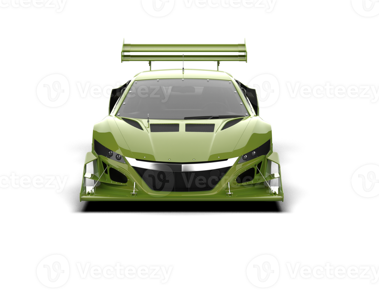 Realistic race car isolated on background. 3d rendering - illustration png