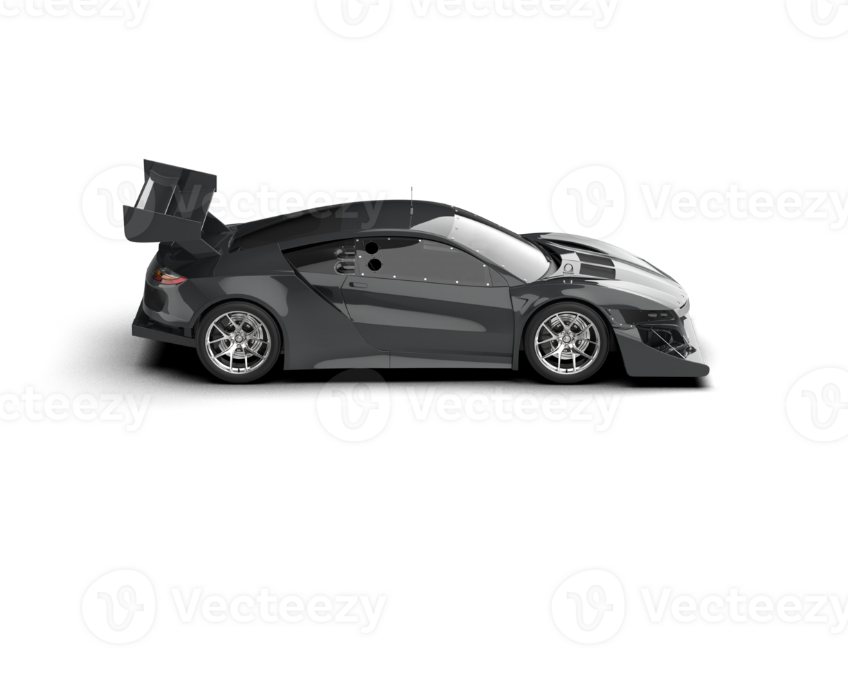Realistic race car isolated on background. 3d rendering - illustration png