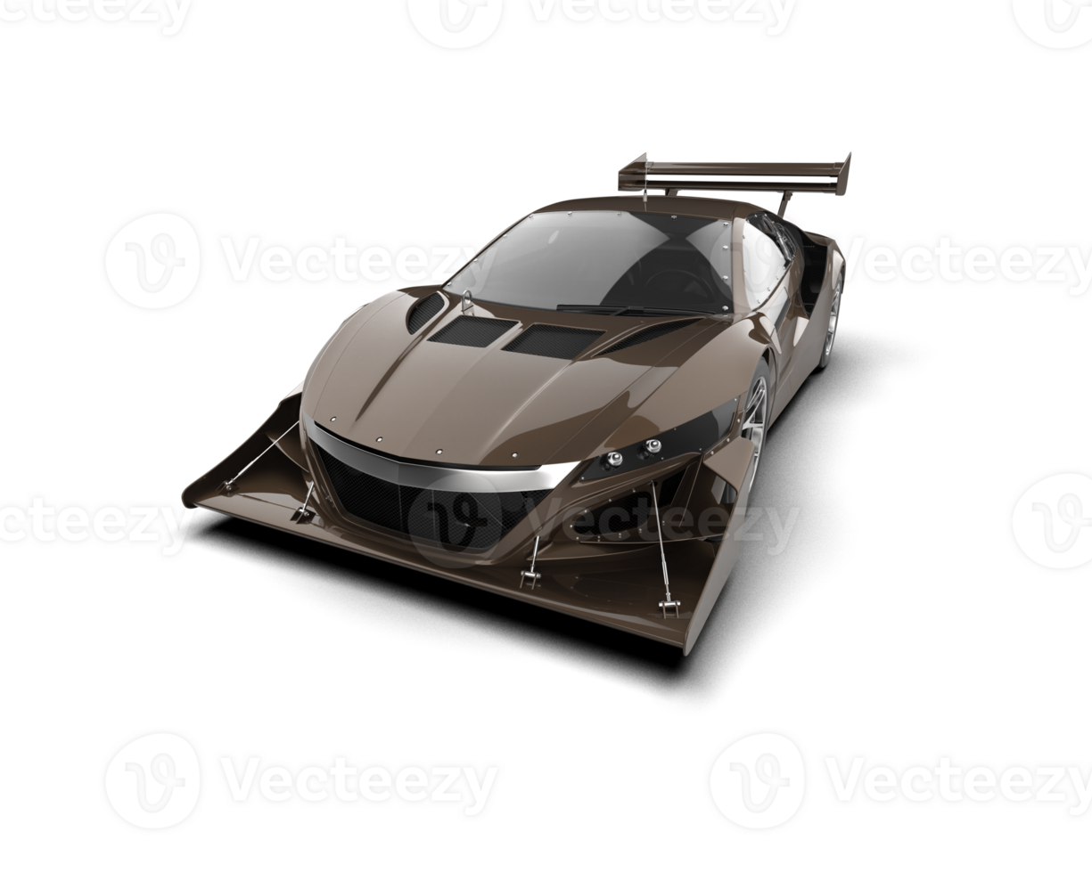 Realistic race car isolated on background. 3d rendering - illustration png