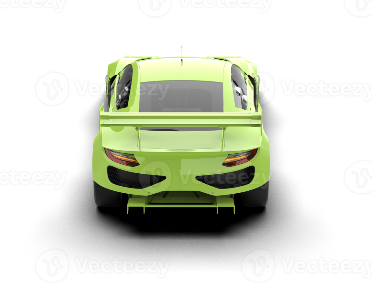 Realistic race car isolated on background. 3d rendering - illustration png