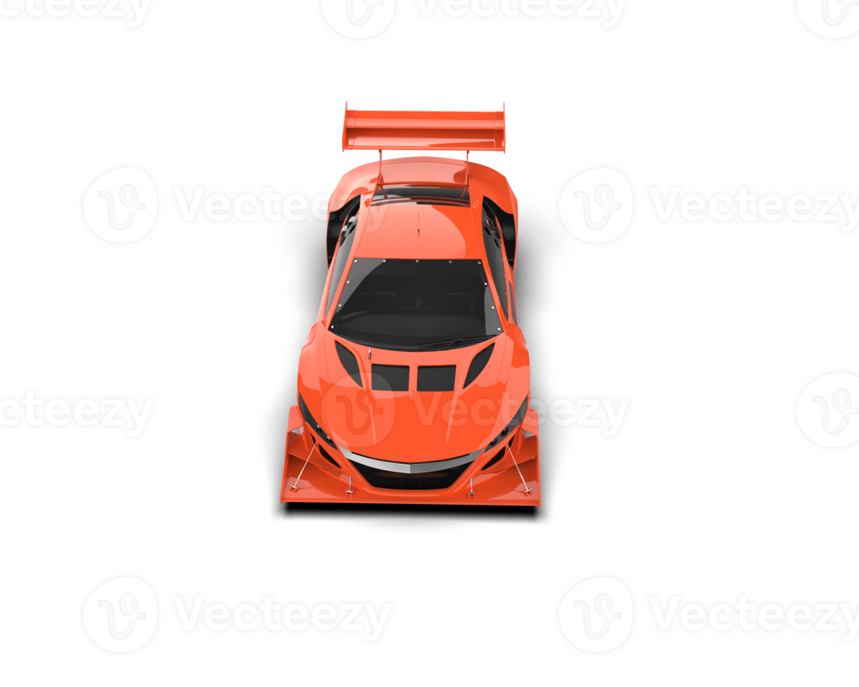 Realistic race car isolated on background. 3d rendering - illustration png