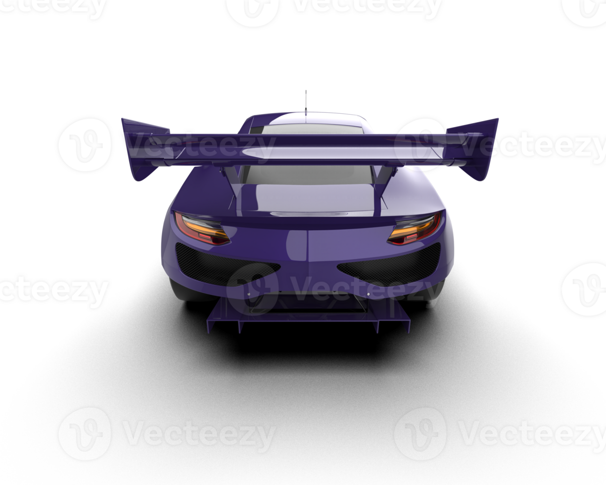 Realistic race car isolated on background. 3d rendering - illustration png