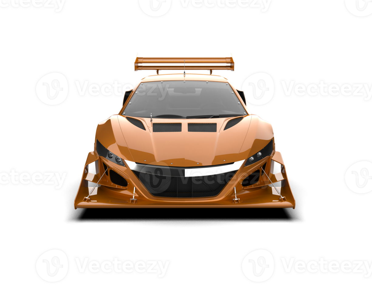 Realistic race car isolated on background. 3d rendering - illustration png