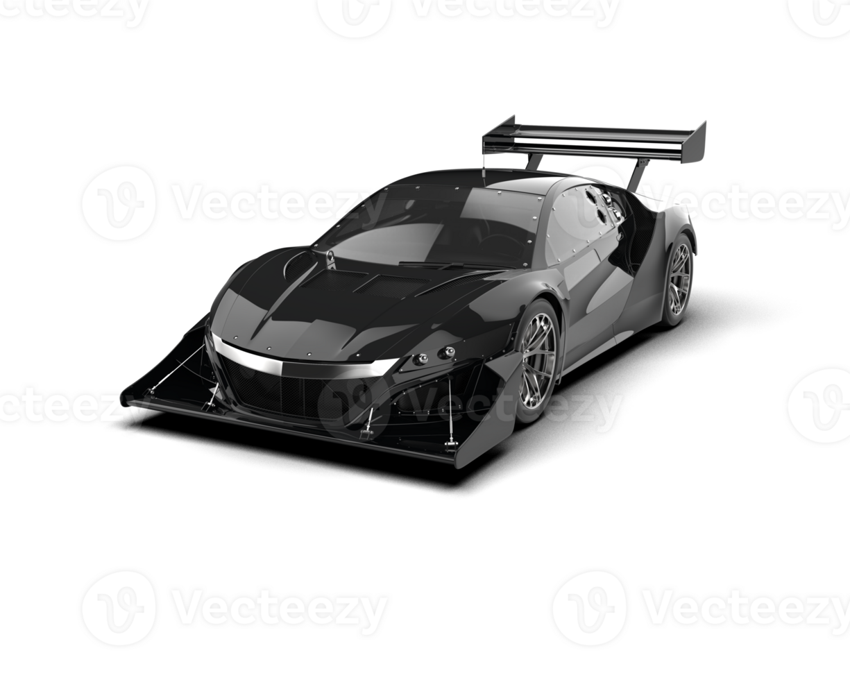 Realistic race car isolated on background. 3d rendering - illustration png