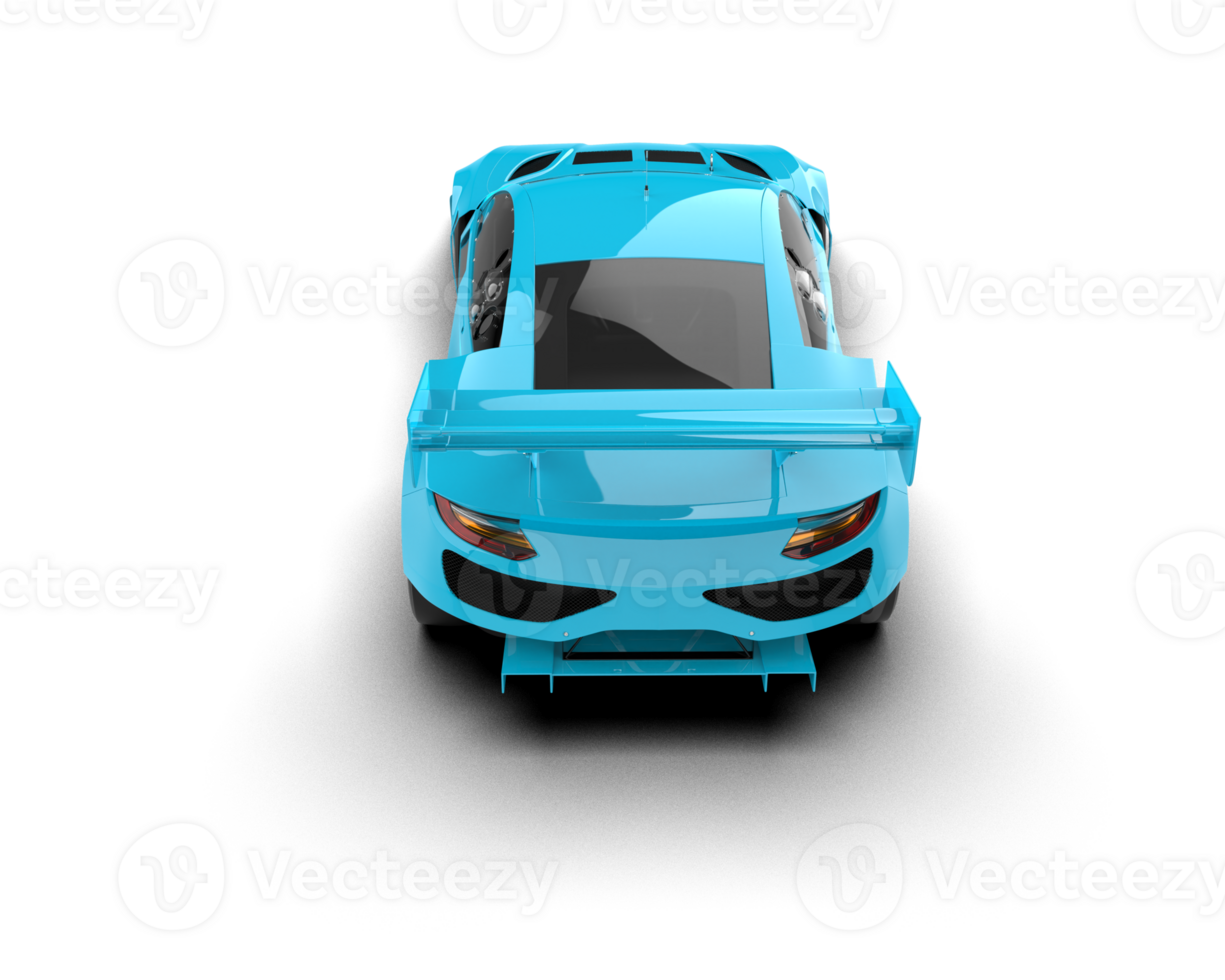 Realistic race car isolated on background. 3d rendering - illustration png