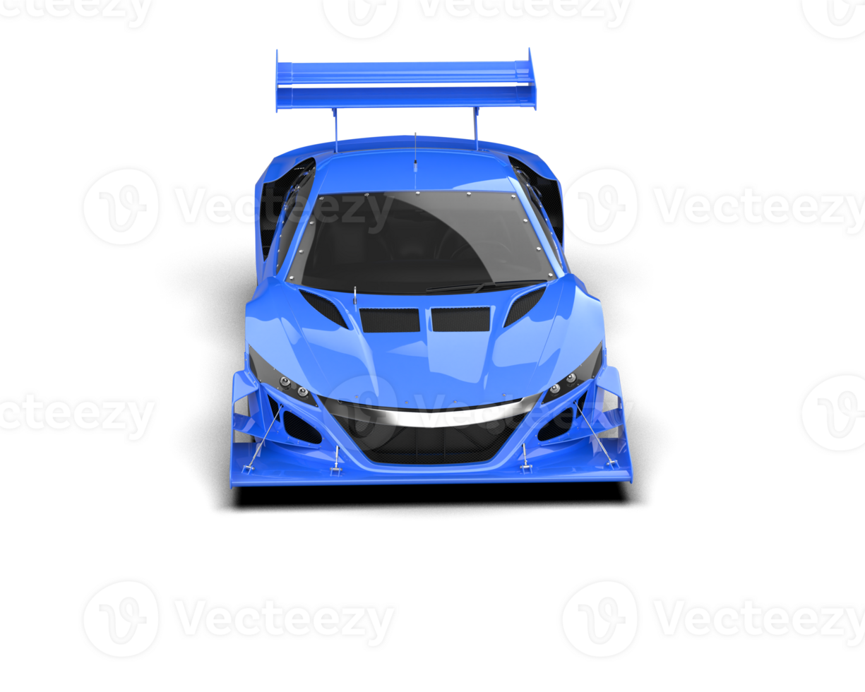 Realistic race car isolated on background. 3d rendering - illustration png