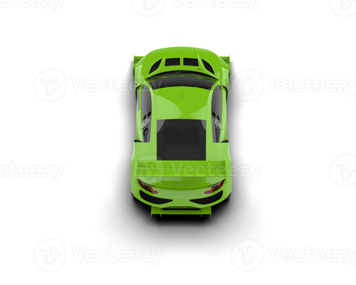Realistic race car isolated on background. 3d rendering - illustration png