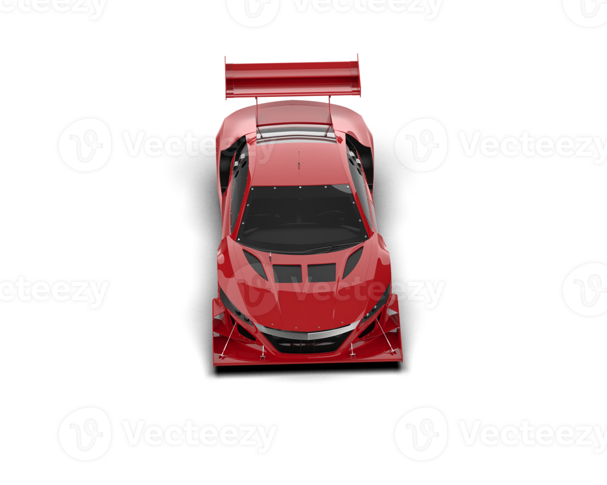 Realistic race car isolated on background. 3d rendering - illustration png