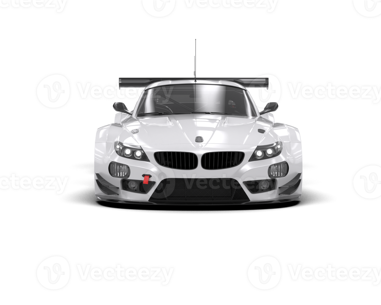 Realistic race car isolated on background. 3d rendering - illustration png