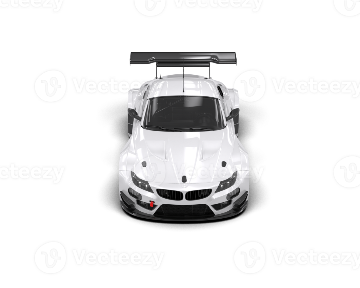 Realistic race car isolated on background. 3d rendering - illustration png