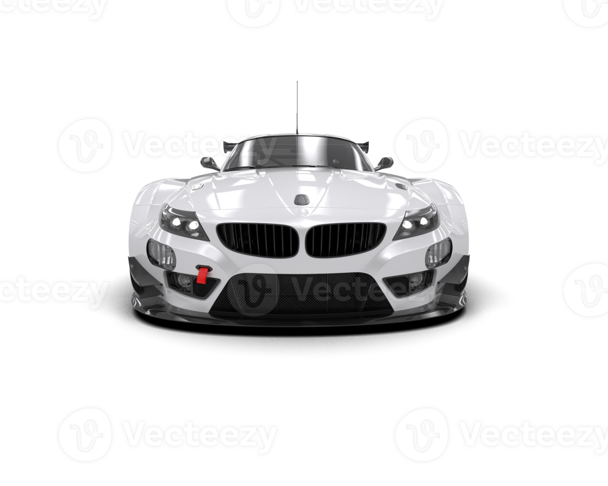 Realistic race car isolated on background. 3d rendering - illustration png