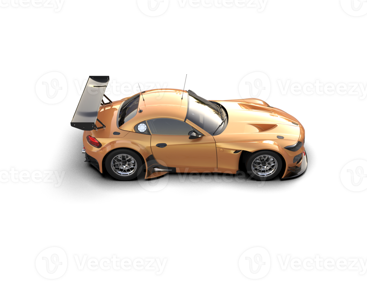 Realistic race car isolated on background. 3d rendering - illustration png