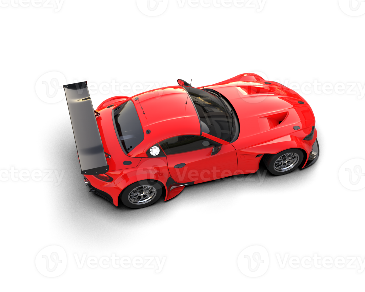Realistic race car isolated on background. 3d rendering - illustration png