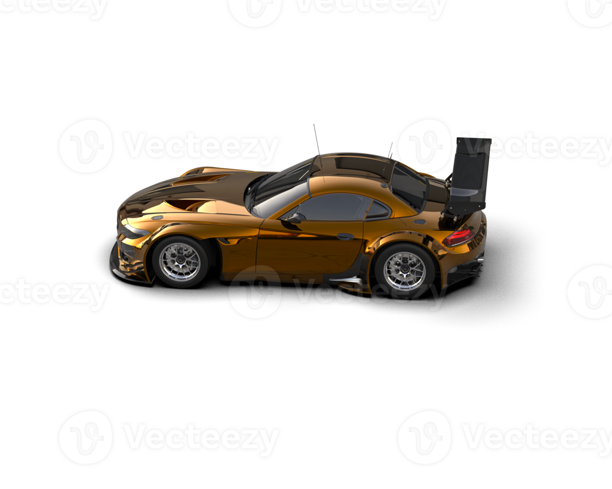 Realistic race car isolated on background. 3d rendering - illustration png