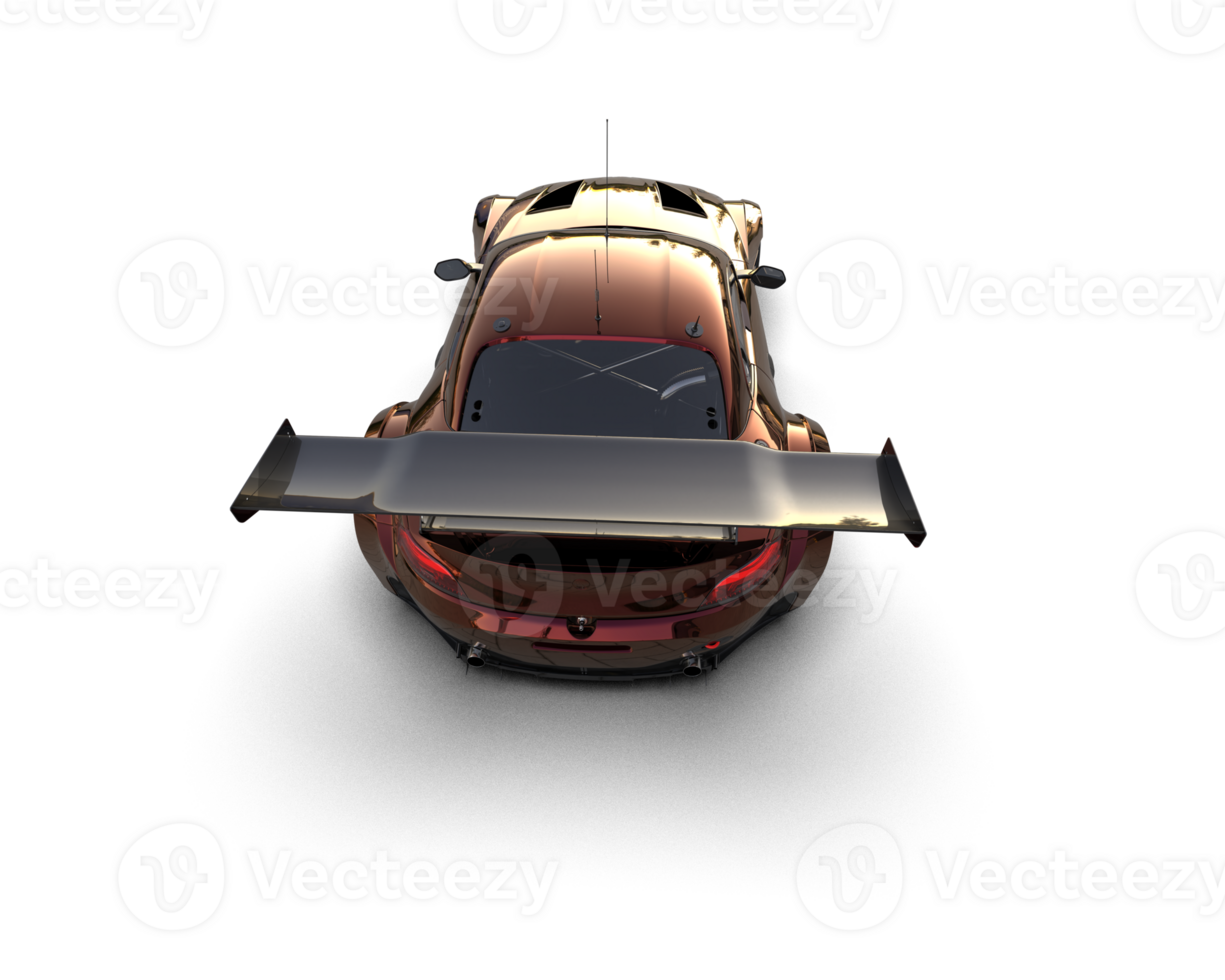Realistic race car isolated on background. 3d rendering - illustration png