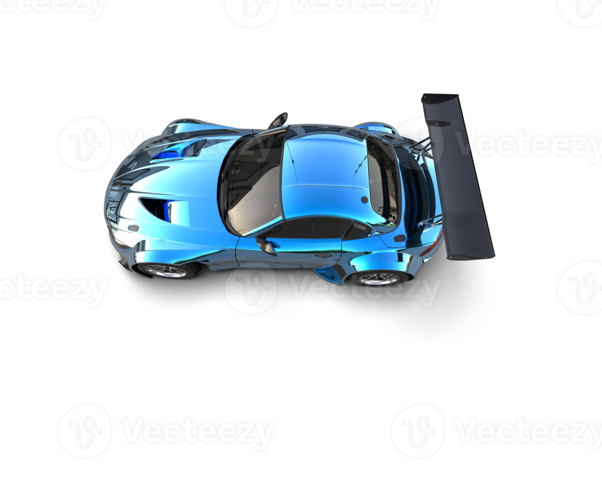 Realistic race car isolated on background. 3d rendering - illustration png