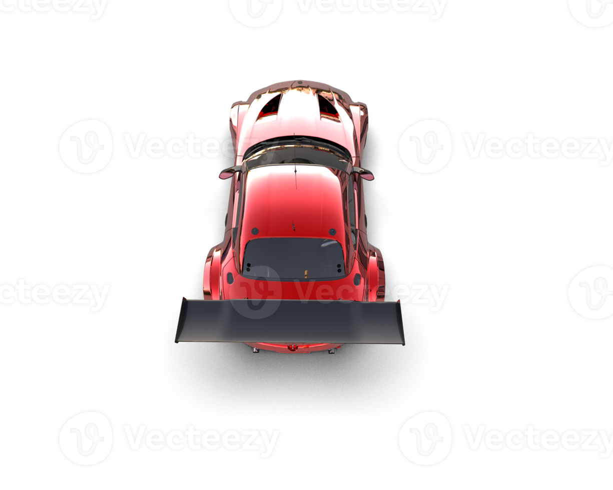 Realistic race car isolated on background. 3d rendering - illustration png