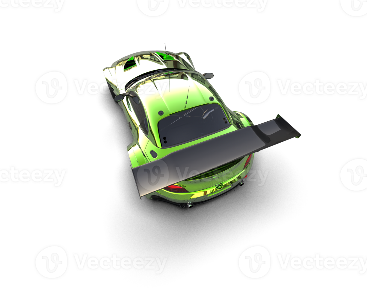 Realistic race car isolated on background. 3d rendering - illustration png