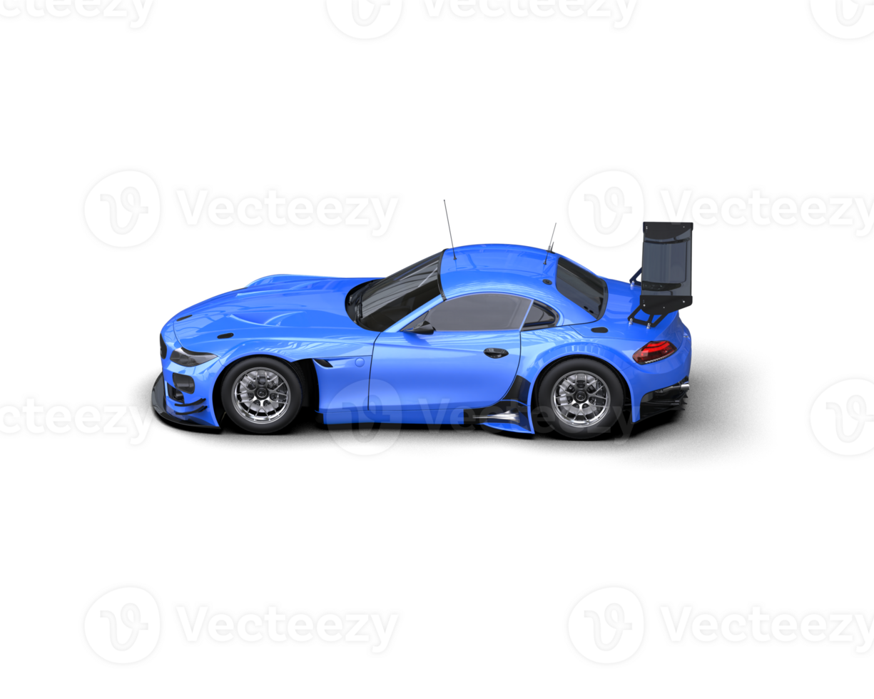 Realistic race car isolated on background. 3d rendering - illustration png